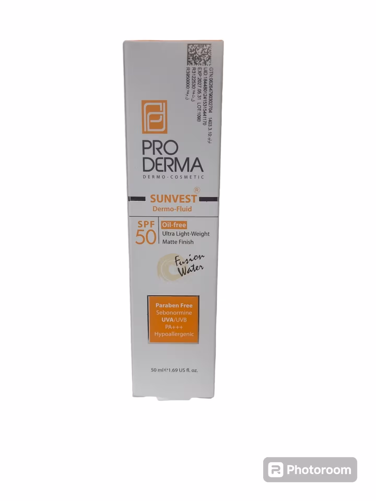 فلوئید ضد افتاب فاقد چربی با SPF50 پرودرما مناسب پوست معمولی ، چرب و جوش دار