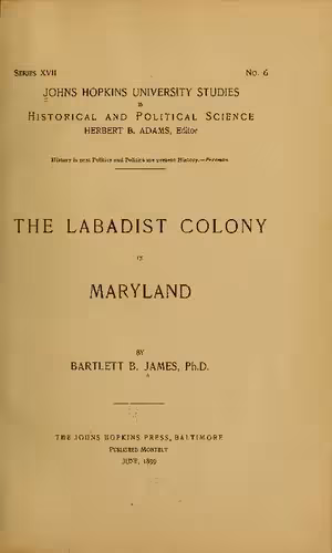 خرید و دانلود نسخه کامل کتاب The Labadist Colony in Maryland