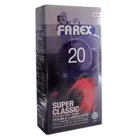 کاندوم شماره 20 super classic 12 pcs فارکس