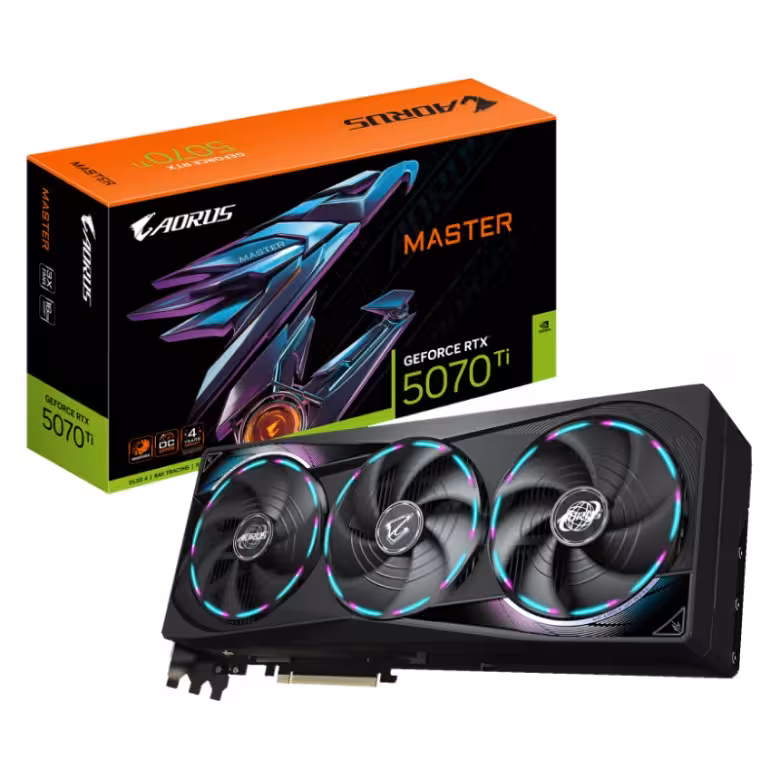 کارت گرافیک گیگابایت RTX AORUS 5070 Ti Master 16G