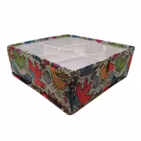 بنیس باکس ارگانایزر با مقسم مربع 30×30 طرح پرنده و تخم مرغ