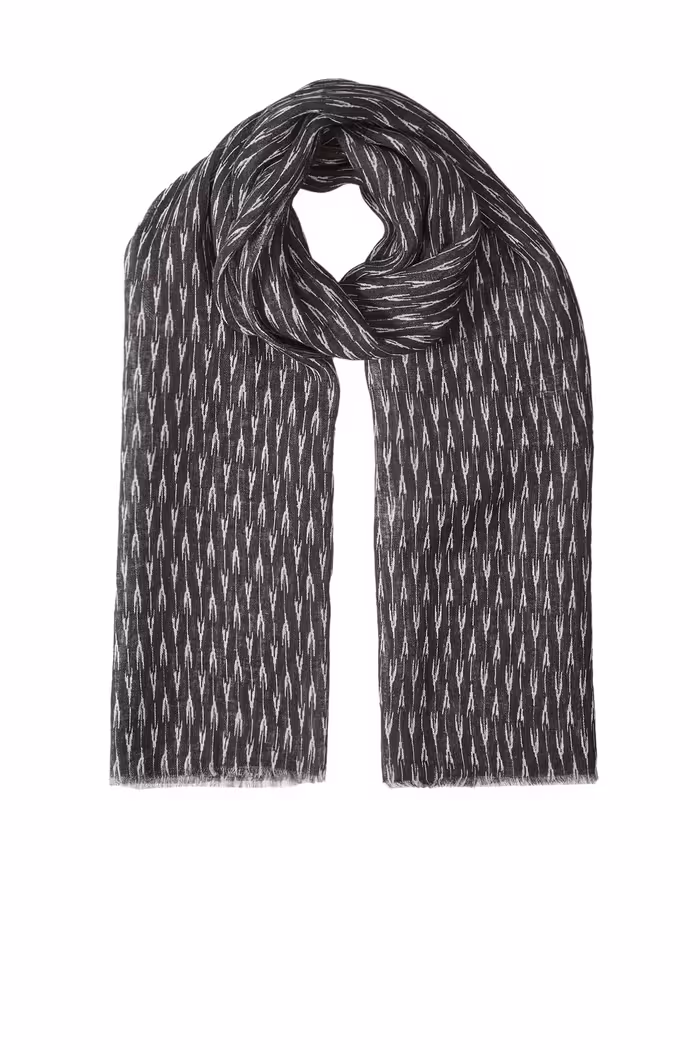 شال مردانه و زنانه یونیکس کتن با الگوی آبی نیروی دریایی Network