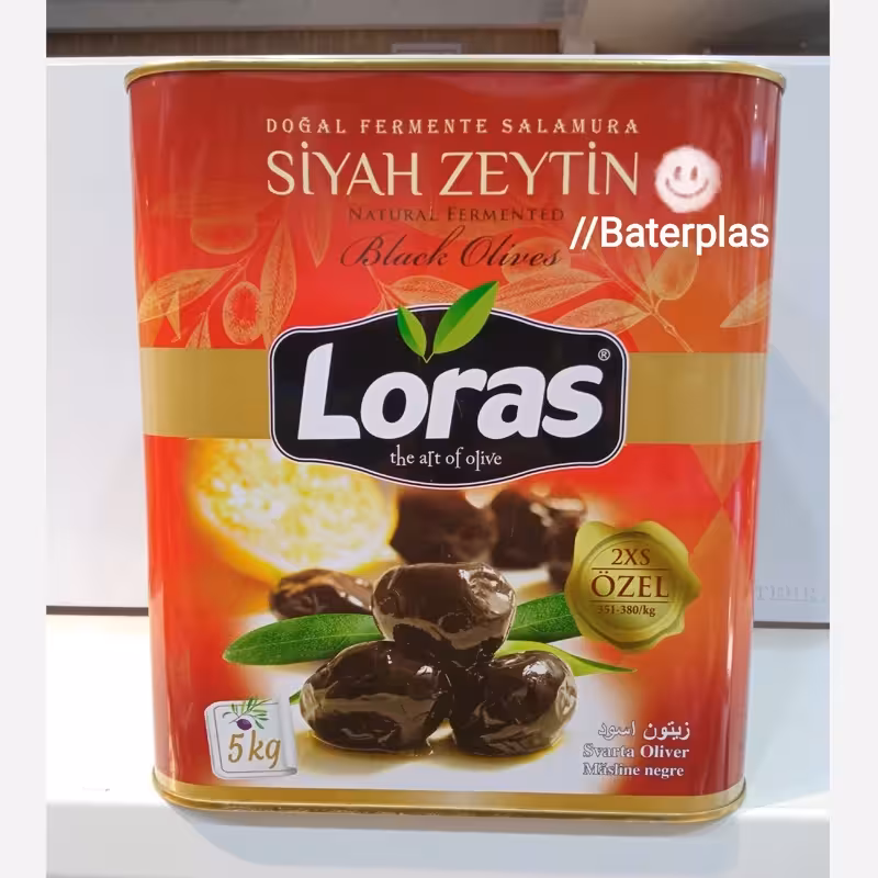 زیتون سیاه لوراس مدل درشت چروک حلب 5کیلویی خالص ترکیه | amazonchi