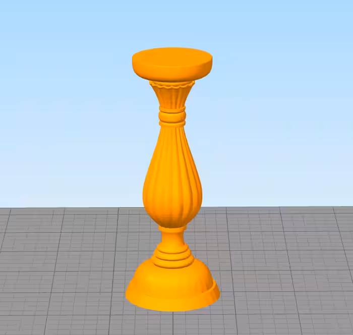 مدل سه بعدی پایه شمع طرح کلاسیک کد01 (STL)