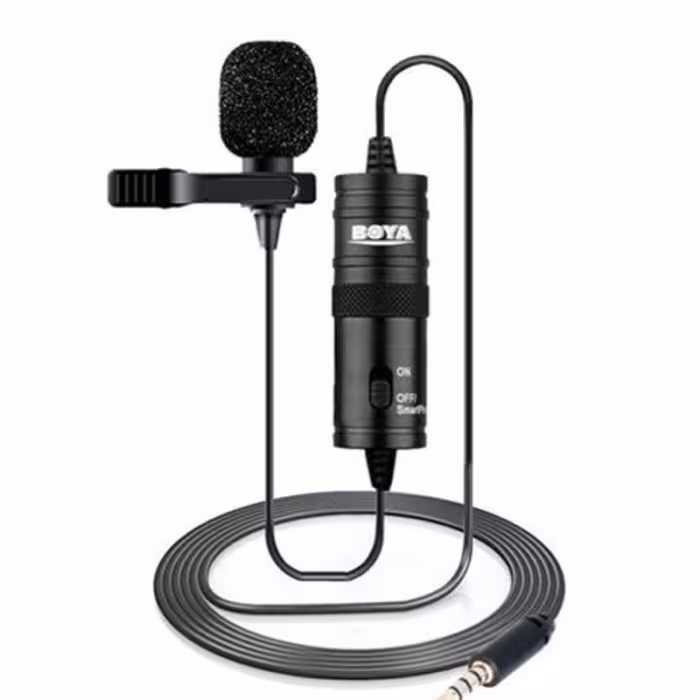 میکروفون یقه ای بویا BOYA Microphone BY-M1 Lavalier Microphone