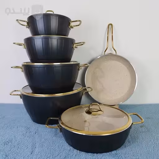 سرویس 11 پارچه ویولا مشکی