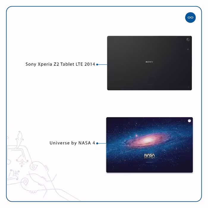 برچسب پوششی ماهوت مدل Universe-by-NASA-4 مناسب برای تبلت سونی Xperia Z2 Tablet LTE 2014