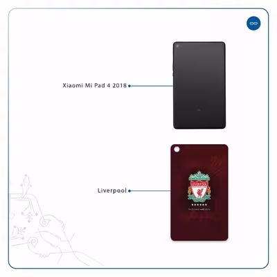 برچسب پوششی ماهوت مدل Liverpool مناسب برای تبلت شیائومی Mi Pad 4 2018