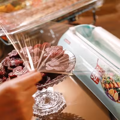 سلفون محافظ مواد غذایی بهگز مدل آریس کد 4050 رول 50 متری 