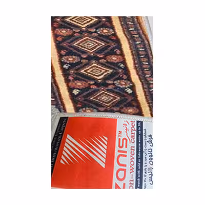 فرش ماشینی زانیس مدل سنتی طرح سنندج زمینه شتری