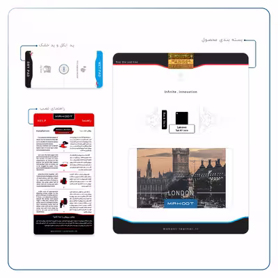 برچسب پوششی ماهوت مدل London City مناسب برای تبلت لنوو Tab M7 2019