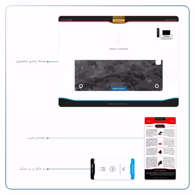 برچسب پوششی ماهوت مدل Night-Army-Pixel مناسب برای تبلت سامسونگ Galaxy Tab A 9.7 2015 T555