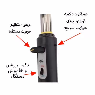 انبر برقی ذغال تاوارا مدل استیل 8s