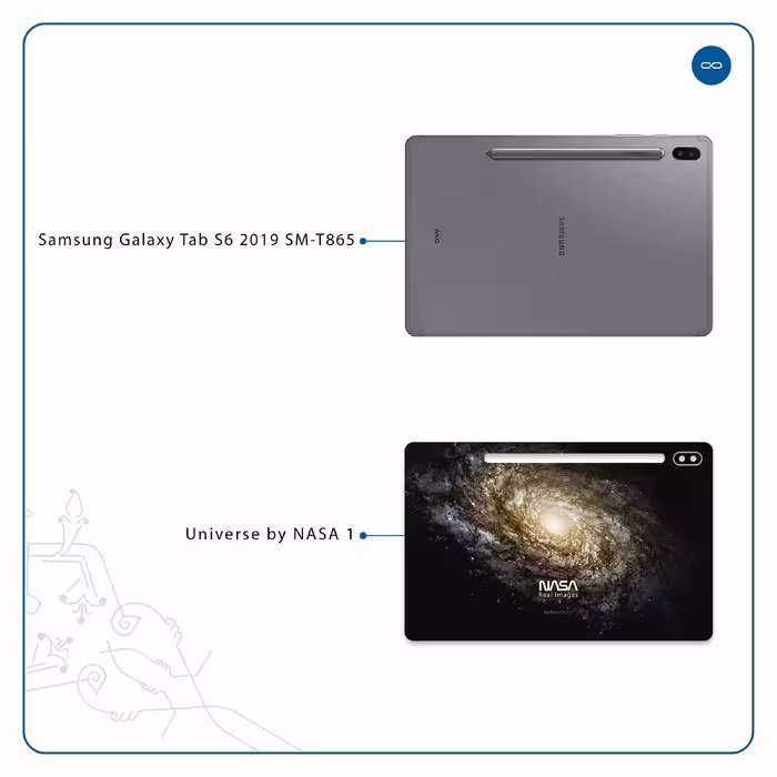 برچسب پوششی ماهوت مدل Universe-by-NASA-1 مناسب برای تبلت سامسونگ Galaxy Tab S6 2019 SM-T865