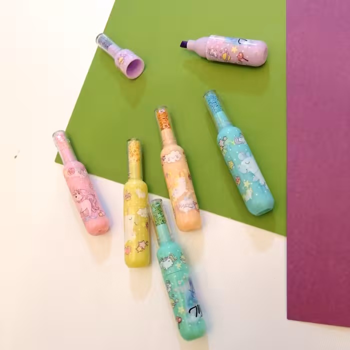 ماژیک علامت گذار مدل یونیکورن کد 01 بسته 6 عددی 