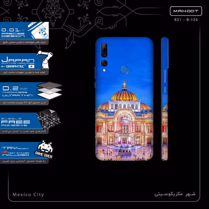 برچسب پوششی ماهوت مدل Mexico City-FullSkin مناسب برای گوشی موبایل هوآوی Y9 Prime 2019