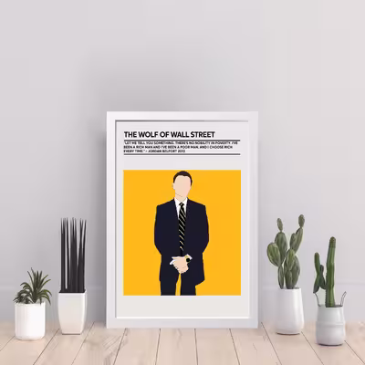 تابلو مدل گرگ وال استریت Wolf of wall street کد S1504-w
