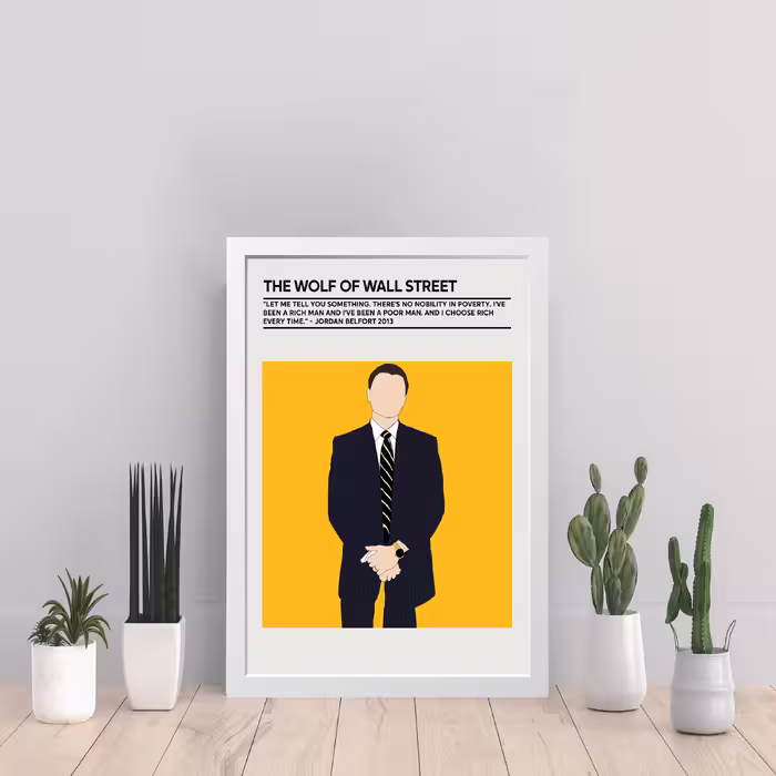 تابلو مدل گرگ وال استریت Wolf of wall street کد S1504-w