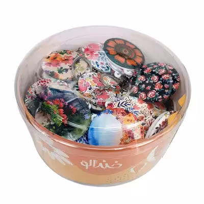 جاکلیدی خندالو مدل گل گلی کد 7 مجموعه 50 عددی