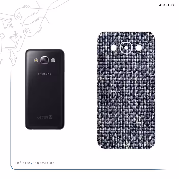 برچسب پوششی ماهوت مدل Fabric Texture 6 مناسب برای گوشی موبایل سامسونگ Galaxy E5