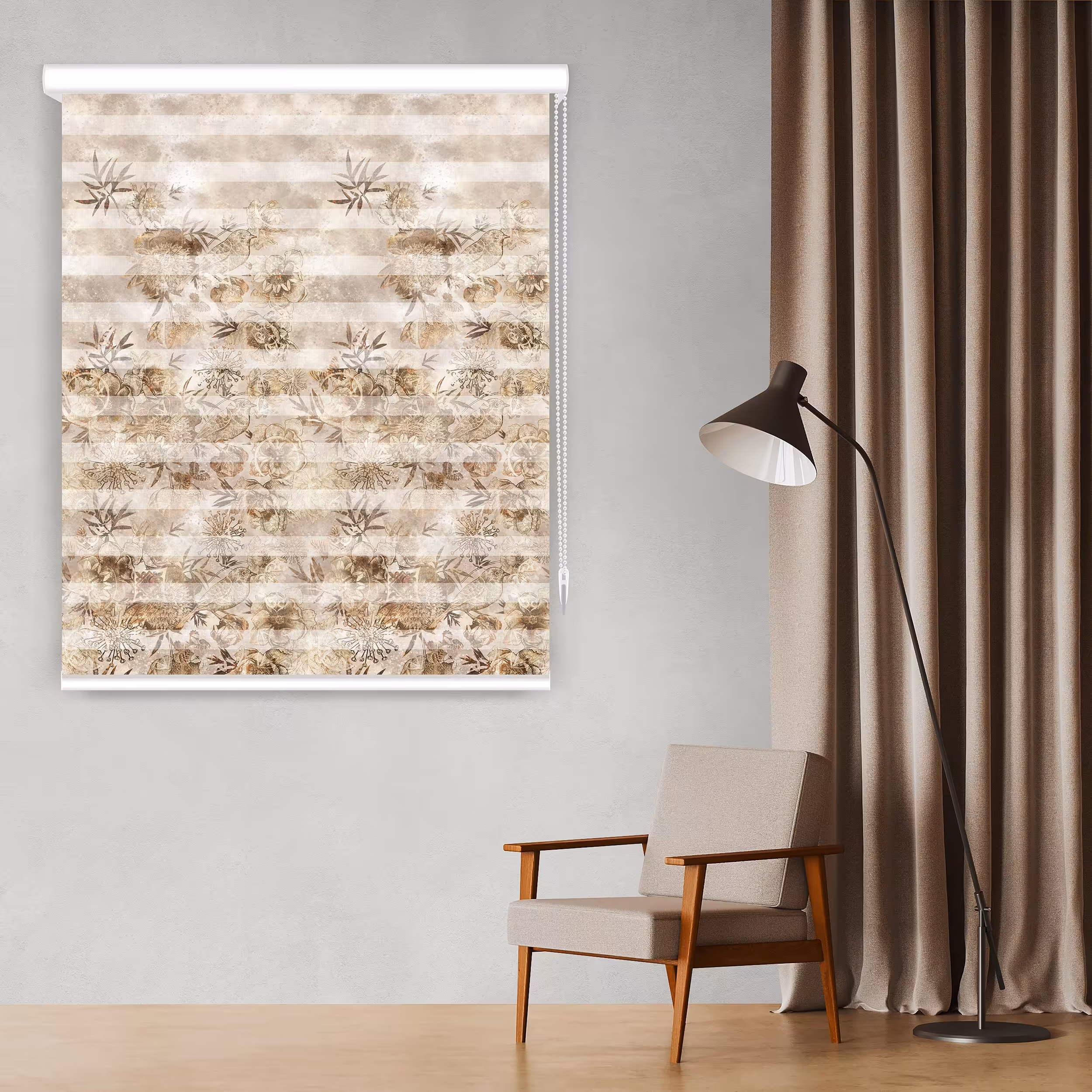 پرده زبرا مدل F-7568 سایز 135x180 سانتی متر