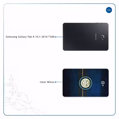 برچسب پوششی ماهوت مدل Inter-Milan مناسب برای تبلت سامسونگ Galaxy Tab A 10.1 2016 T580