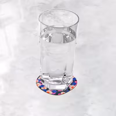 زیر لیوانی ترمه طراحان ایده مدل گل‌ها کد cfp437