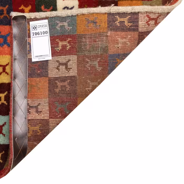 گبه دستباف کناره طول دو متر سی پرشیا کد 706100