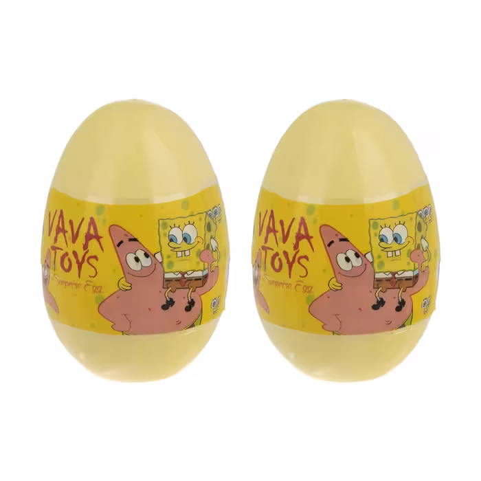 اسباب بازی شانسی وو تویز طرح تخم مرغی مدل Twin Bob Sponge مجموعه 2 عددی