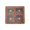 جعبه دمنوش مدل Cube-wood کد 125