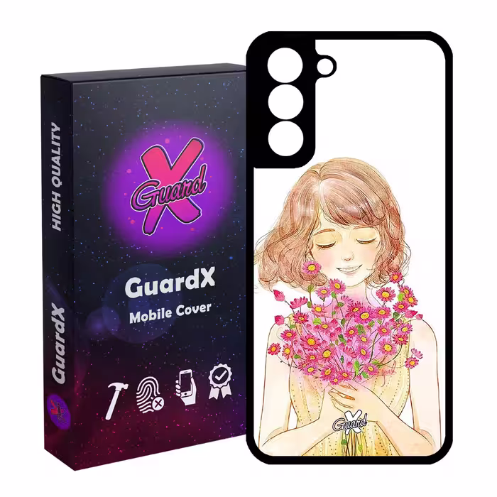 کاور گارد ایکس طرح دختر مدل Glass10239 مناسب برای گوشی موبایل سامسونگ Galaxy S21 FE