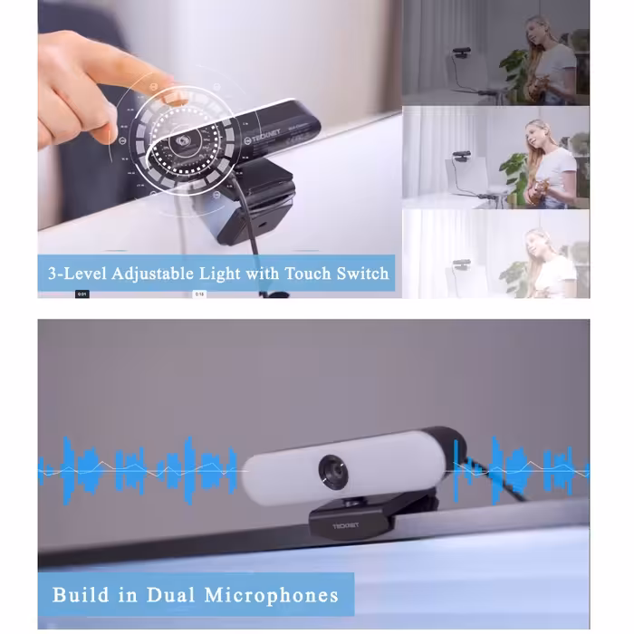 وب کم تیک نت مدل Conferencing with 3-Level Brightness