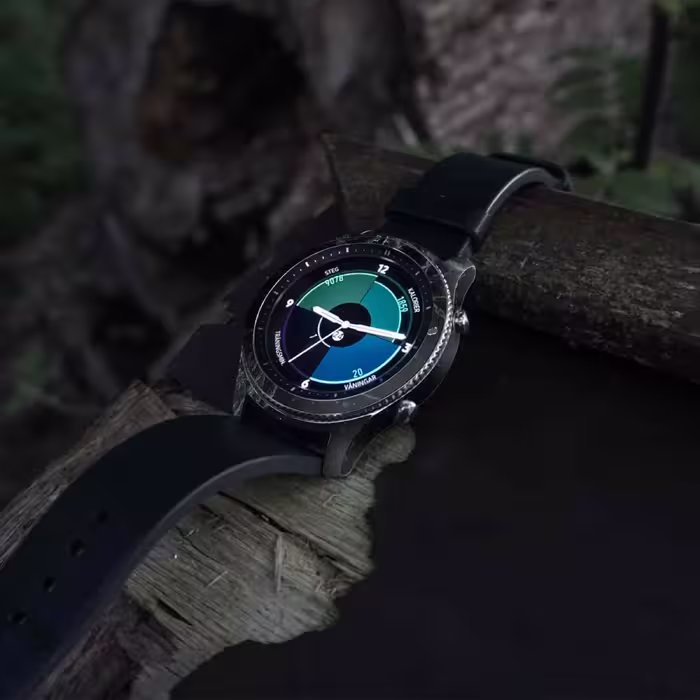 برچسب ماهوت طرح Graphite-Green-Marble مناسب برای ساعت هوشمند سامسونگ Galaxy Gear S3 Classic