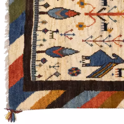 گبه دستباف ذرع و نیم سی پرشیا کد 122393