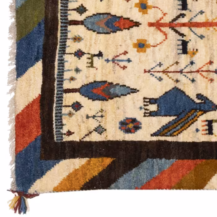 گبه دستباف ذرع و نیم سی پرشیا کد 122393