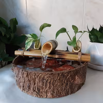 آب نما مدل آرامشبخش طرح چوب