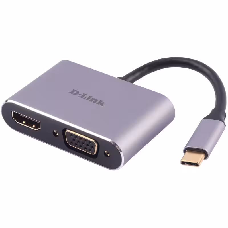 مبدل Type-C به HDMI/VGA دی لینک مدل DUB-V210