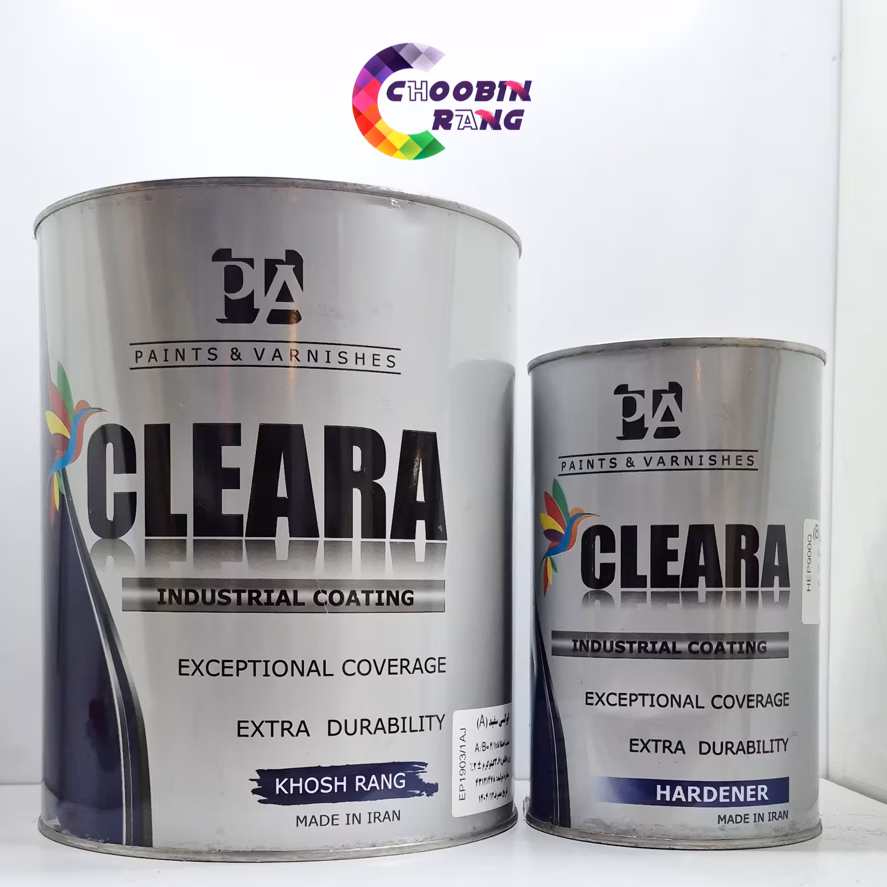 رنگ اپوکسی سفید براق کلرا گالن   هاردنر  4.5 کیلو