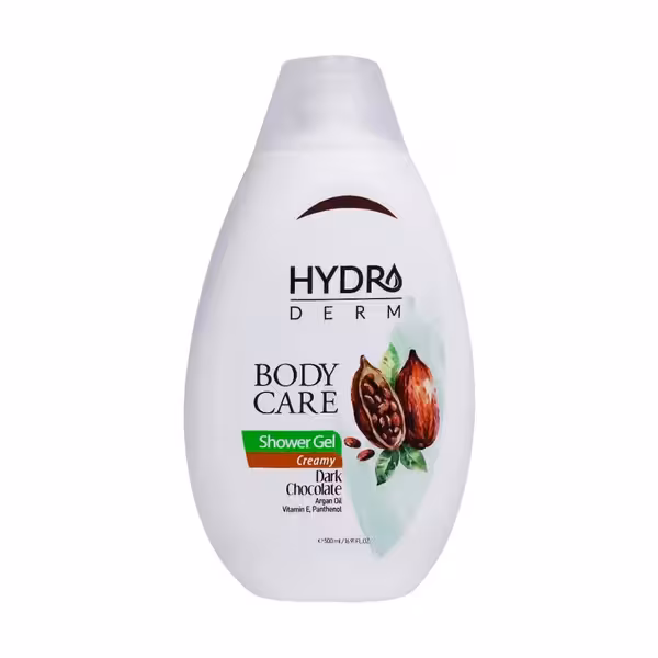 شامپو بدن کِرِمی با رایحه شکلات تلخ هیدرودرم 500 میلی لیتر Hydroderm