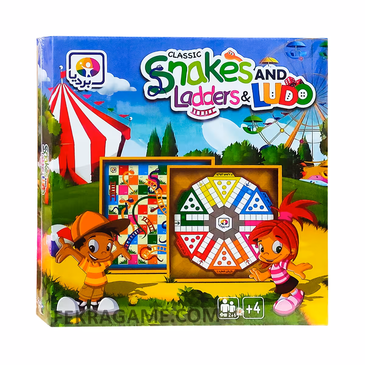 ★بازی منچ و مارپله چوبی 6 نفر بردیا