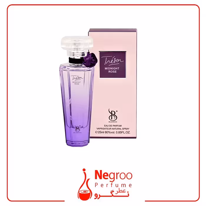 عطر زنانه جیبی میدنایت رز برندینی brandini Tresor Midnight Rose 25ml