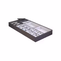 باکس زیور آلات چرم کامپکت داخل کشو سری 4 رنگ موکا فانتونی J670 و J671