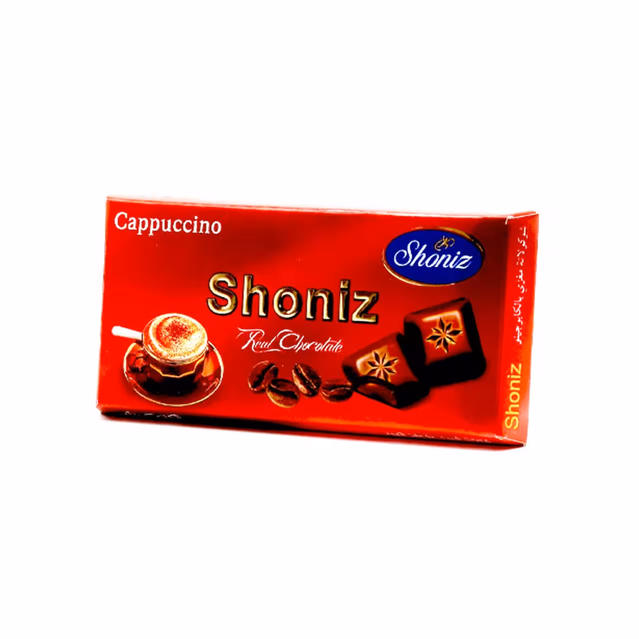 شکلات شیری با مغز قهوه شونیز – 100 گرم