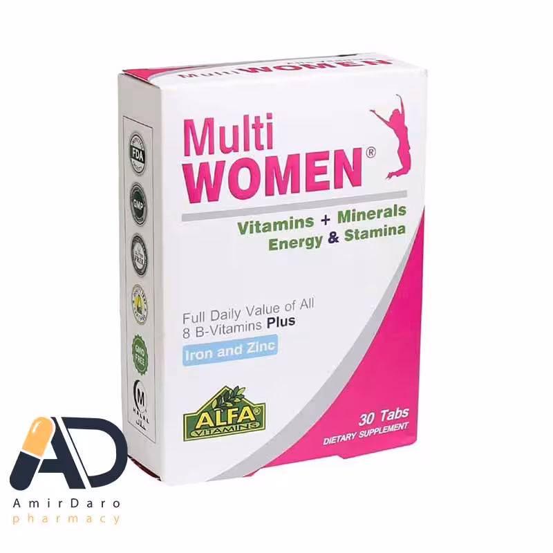 قرص مولتی وومن آلفا ویتامینز بانوان