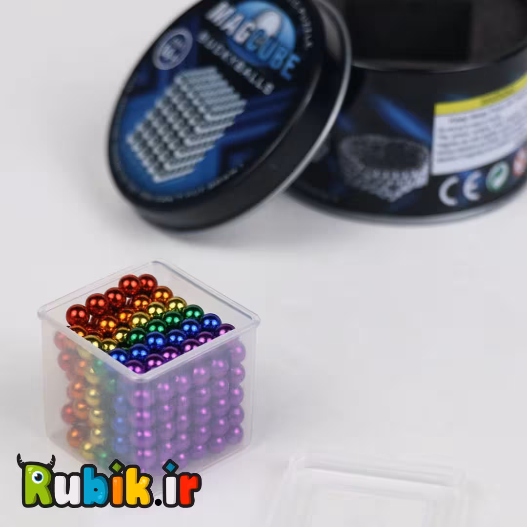 مگنت باکی بال 3 میلیمتری 216 تکه چند رنگ
