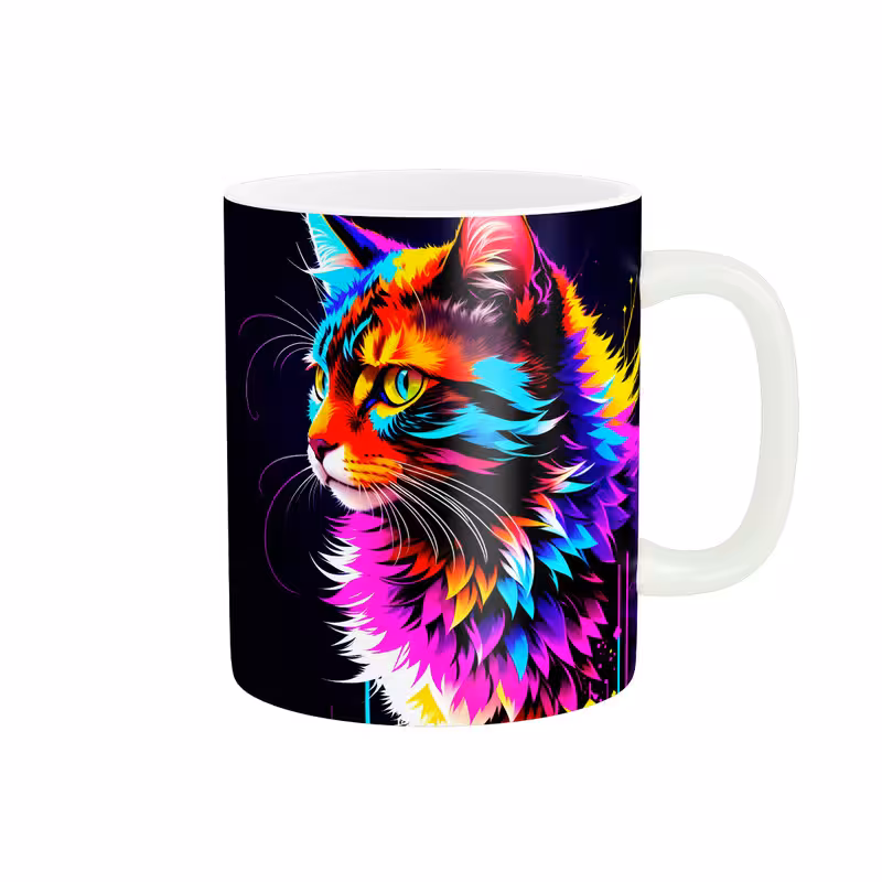 خرید ماگ-لیوان   دخترانه فانتزی  گربه کد 1194