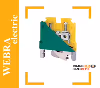 ترمینال پیچی ارت با پیچ اتصال به ریل 10 (RT/SU10-E)