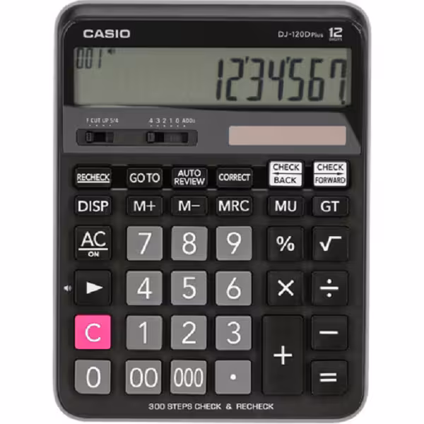 ماشین حساب کاسیو مدل DJ-120D Plus