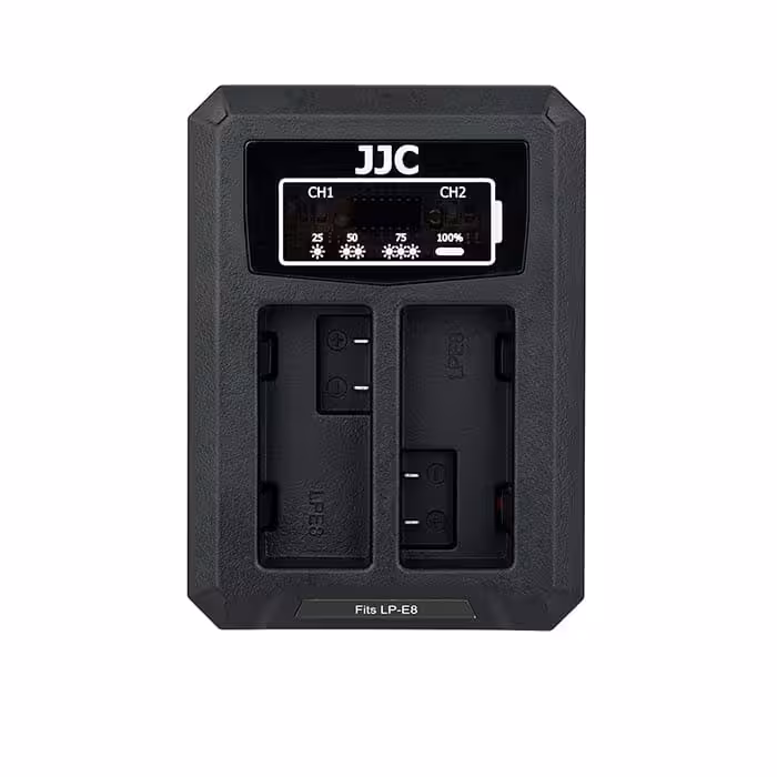 شارژر دوقلو USB باتری دوربین کنون جی جی سی مدل DCH-LPE8