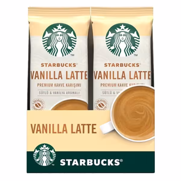 قهوه فوری استارباکس ساشه ای وانیل لاته 10 عددی حجم 215 گرم